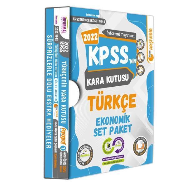 KPSSnin Kara Kutusu Türkçe Ekonomik Set Paket Konu Özetli Dijital Çözümlü Çıkmış Soru Bankası - İnformal Yayınları - Image 1