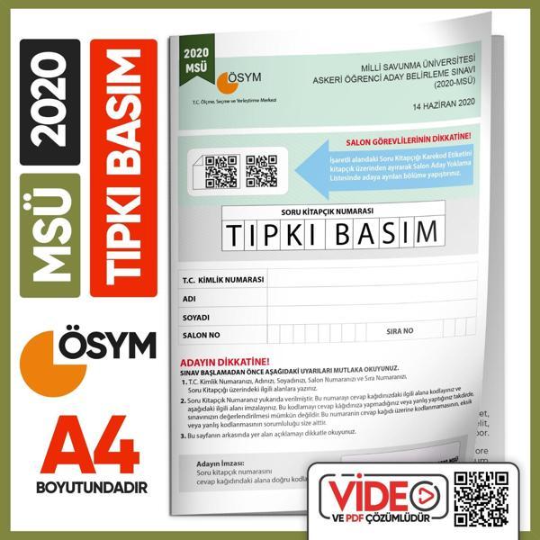 2020 MSÜ ÖSYM Tıpkı Basım Çıkmış Soru Deneme Kitapçığı (Video Çözümlü Türkiye Geneli) - İnformal Yayınları - Image 1