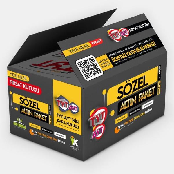 YENİ SİSTEM YKS TYT-AYT KARAKUTU Sözel ALTIN FIRSAT PAKET SET Konu Özetli Çözümlü ÖSYM Soru Bankası - İnformal Yayınları - Image 1