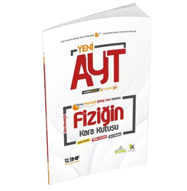 YKS-AYT FİZİK Kara Kutu 4.Kitap Konu Ö. Dijital Ç. Soru BANKASI (12.Sınıf AYT konuları) - İnformal Yayınları - Image 1