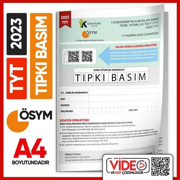 2023 YKS-TYT (SAY-TM-SÖZ) ÖSYM Tıpkı Basım Çıkmış Soru Kitapçığı (Video Çözümlü Türkiye Geneli) - İnformal Yayınları - Image 1