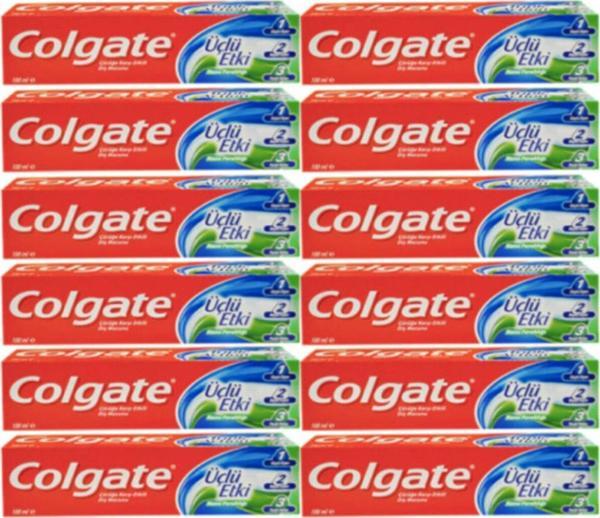 Colgate Üçlü Etki Diş Macunu 100 Ml 12 Li - Image 1