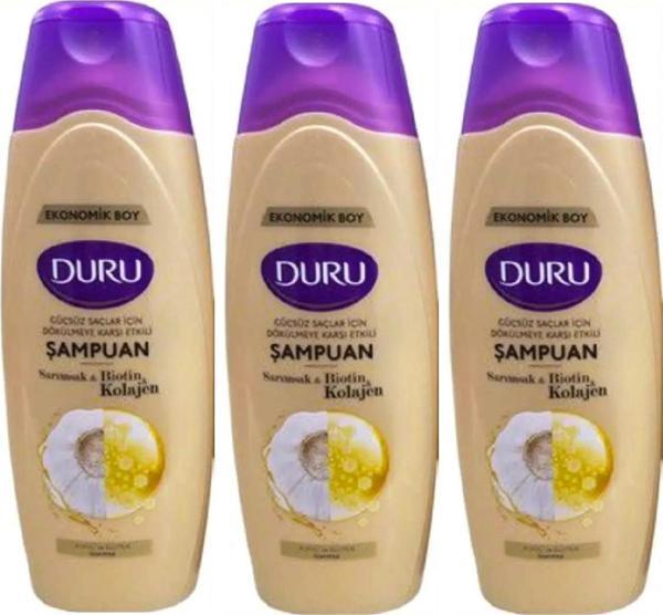 Duru Şampuan Biotin Sarımsak Kolajen 700 Ml x 3 Adet - Image 1