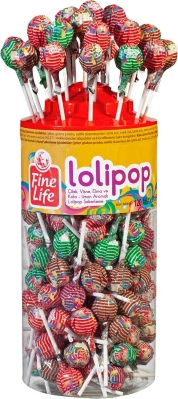 Fine Life Lolipop 120 Adet - 11 G - Image 1
