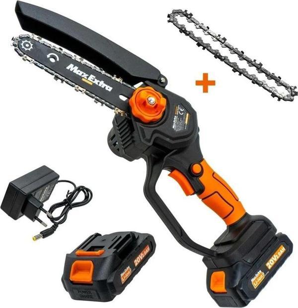 Max Extra MX 8006 Akülü Mini Testere 20 v. 2.0 ah Yağlı - Image 1