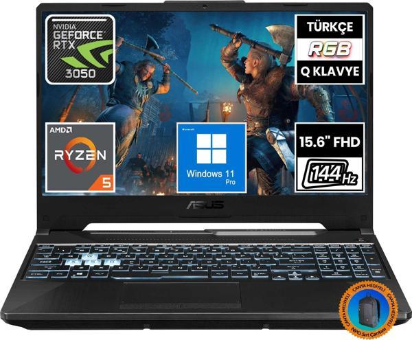 Asus TUF Gaming A15 FA506NC-HN050A16 Ryzen5 7535HS 32GB 512SSD RTX3050 15.6" FullHD W11P Taşınabilir Bilgisayar-CNT017 - Image 1