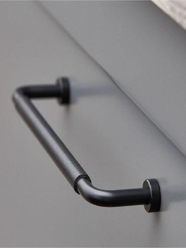 Furnipart Mobilya Kulp, Çekmece Kulp, Kulp, Siyah Kulp, Deri Kulp - Image 1