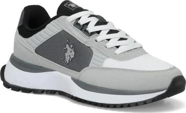 U.S. Polo Assn. MARCUS 4FX GRİ BEYAZ COMFORT CASUAL ANATOMİK SPOR AYAKKABISI - Image 1