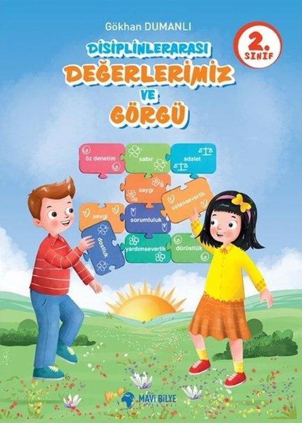 2.Sınıf Disiplinlerarası Değerlerimiz ve Görgü - Mavi Bilye Yayınları - Image 1