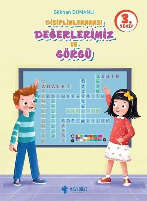 3.Sınıf Disiplinlerarası Değerlerimiz ve Görgü - Mavi Bilye Yayınları - Image 1