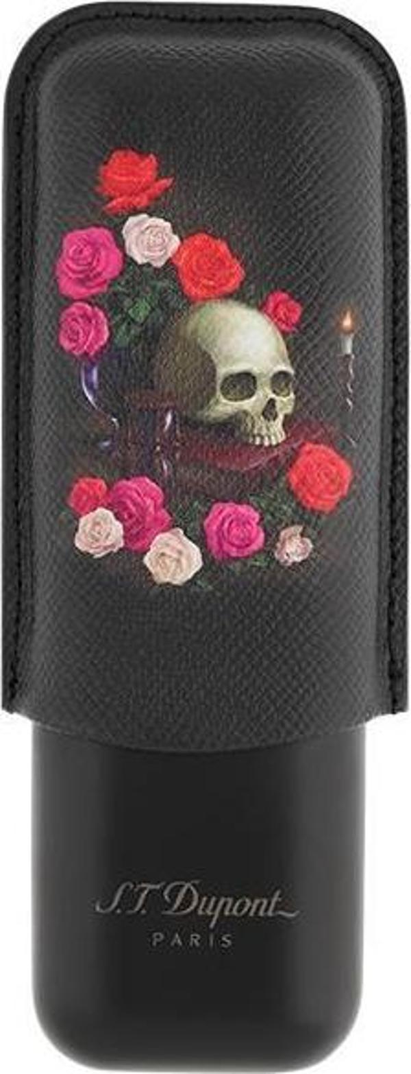 S.T. Dupont Memento Mori İkili Deri Puro Kılıfı 183494 - Image 1