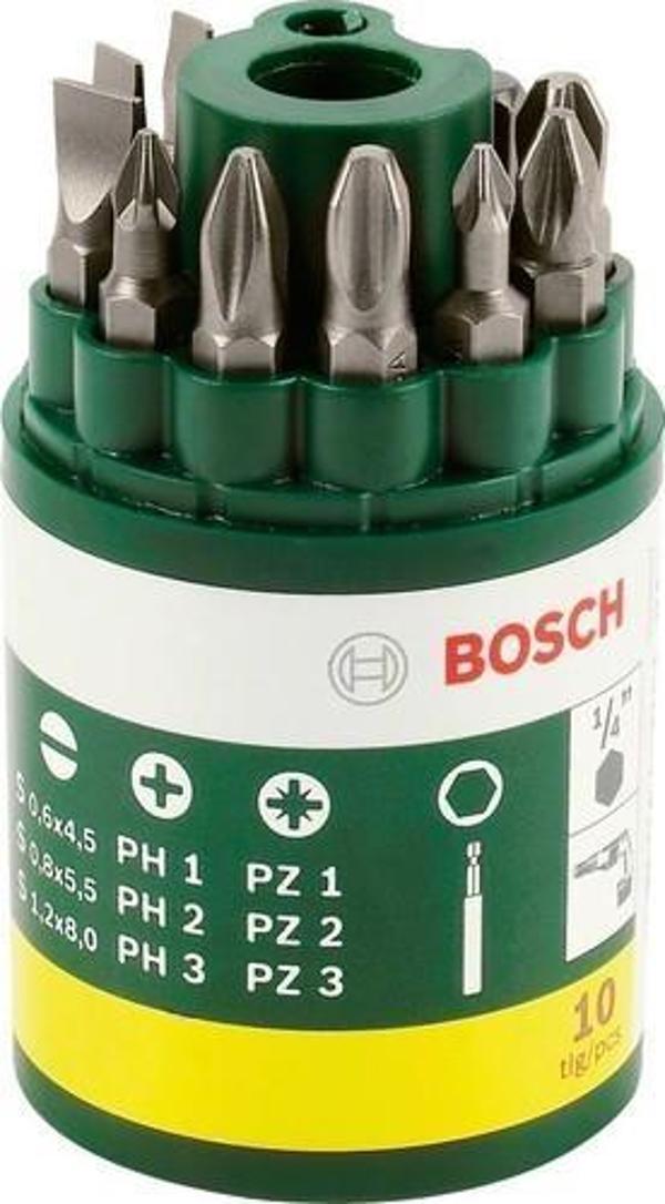 Bosch - 10 Parça Vidalama Ucu Seti (Ph+Pz+S) - Image 1
