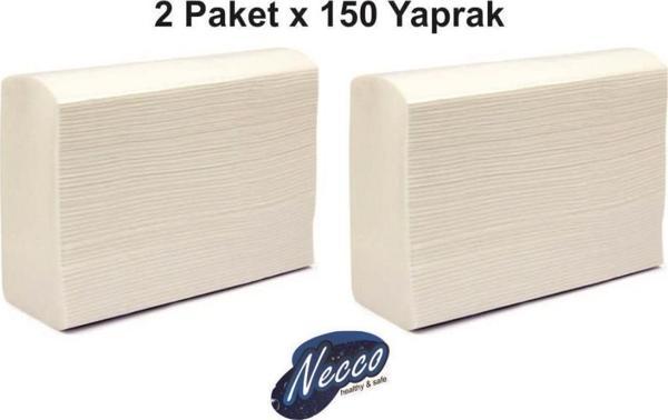 2 Pk. 150 Yapraklı Z Katlama Dispenser Havlu - Image 1