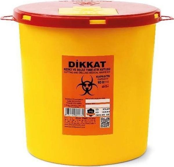 5 Adet Kesici ve Delici Tıbbi Enfekte Atık Kutusu 5 Lt.  - Image 1