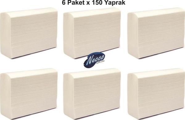 6 Pk. 150 Yapraklı Z Katlama Dispenser Havlu - Image 1