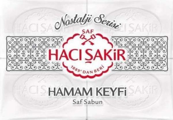 Hacı Şakir Hamam Keyfi Saf Sabun 200 gr x 4 Adet - Image 1