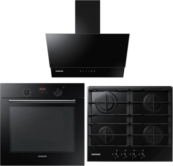 Samsung NV60K5140BB - NA64N7100AB - NK24N7060VB Siyah Ankastre Set - Image 1