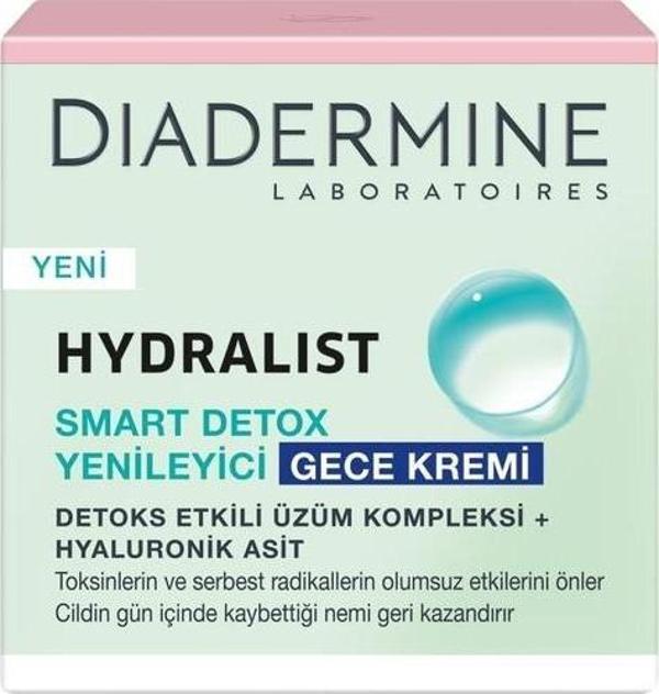 Diadermine Hydralist Smart Detox Yenileyici Gece Kremi 50 ml. - Image 1