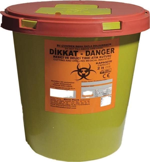 5 Adet Tıbbi Atık Kutusu 2Lt.  - Image 1