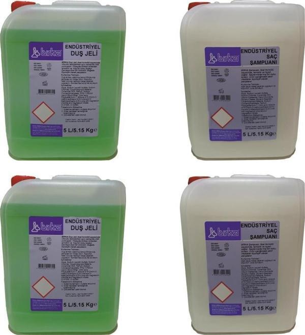 Ekonomik Otel Tipi Duş Jeli ve Şampuanı Toplam 20 Litre - Image 1