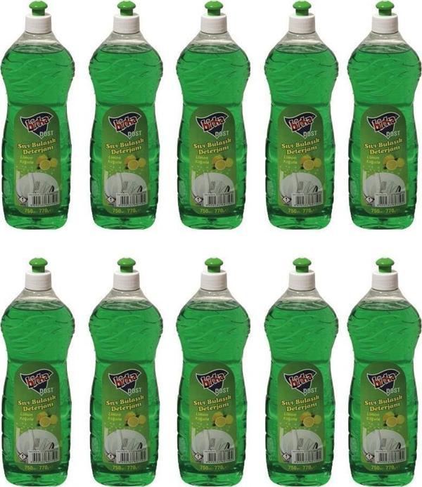 Limon Kokulu Sıvı Bulaşık Deterjanı 750 ml. x 10 adet - Image 1