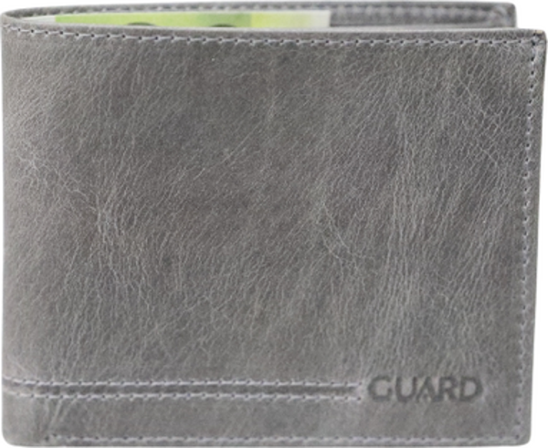 Guard Gri Tiguan Crazy Deri Yatay Model Erkek Cüzdanı  - Image 1
