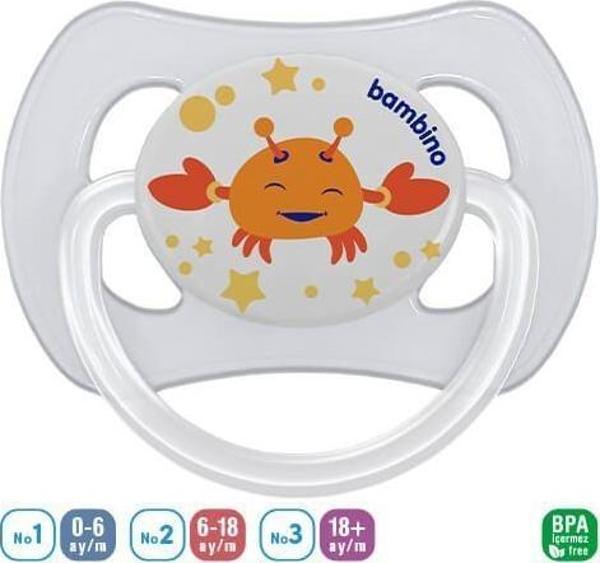 Bambino Desenli Kelebek Damaklı Emzik No:2 P2503 - Image 1