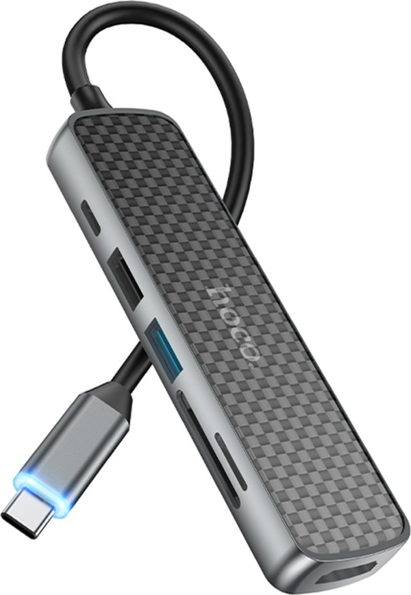 Qpen HB24 6in1 Type-C USB SD Kart Hub Dönüştürücü  - Image 1