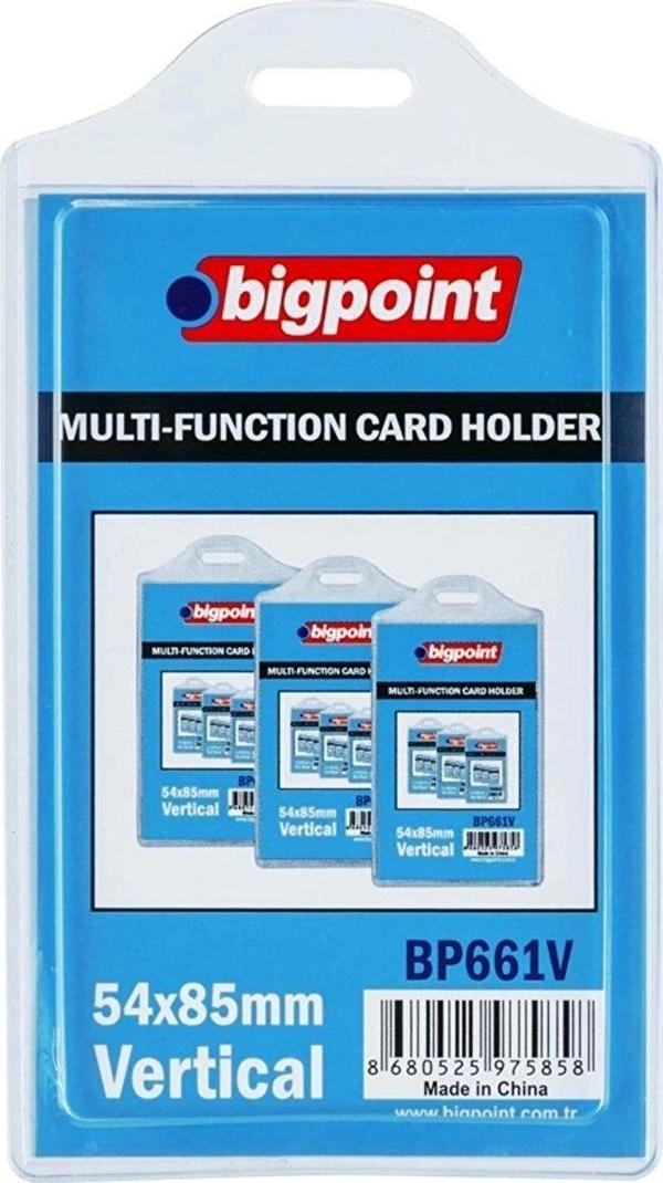 Bigpoint Kart Kabı Çok Amaçlı Soft Dikey 54X85 Mm Bp661V (5 Li Paket) - Image 1
