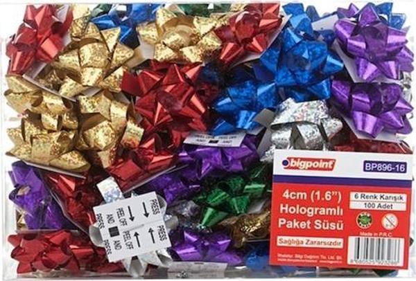 Bigpoint Paket Süsü Hologram 1.6" Bp896-16 (100 Lü Paket) - Image 1