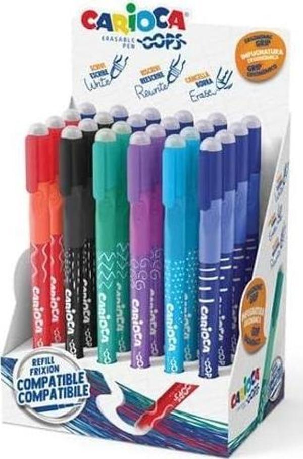Carioca Oops Silinebilir Tükenmez Kalem 0,7 Mm 3 Renk 43040 (24 Lü Paket) - Image 1