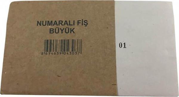 Dilman Numaralı Fiş Büyük 4303 (24 Koçan) - Image 1