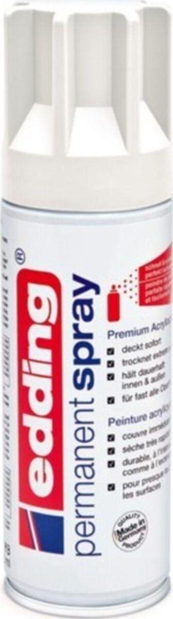 Edding Permanent Akrilik Spray Boya Traffic White 922 ED5200922 - Image 1