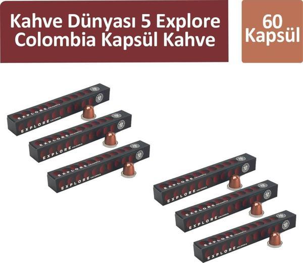 Kahve Dünyası 5 Explore Colombia Kapsül Kahve 60 Kapsül  - Image 1