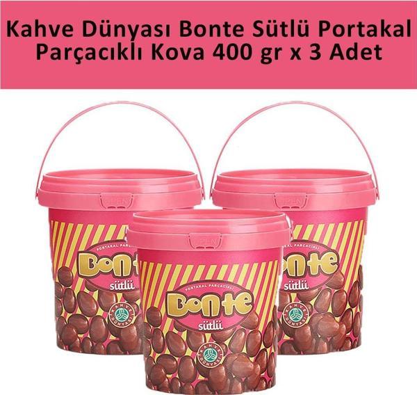 Kahve Dünyası BONTE Portakal Parçacık Kova 400 GR x 3 Adet - Image 1