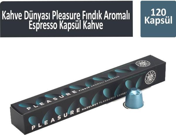 Kahve Dünyası Pleasure Fındık Aromalı Espresso Kapsül Kahve 120 Kapsül - Image 1