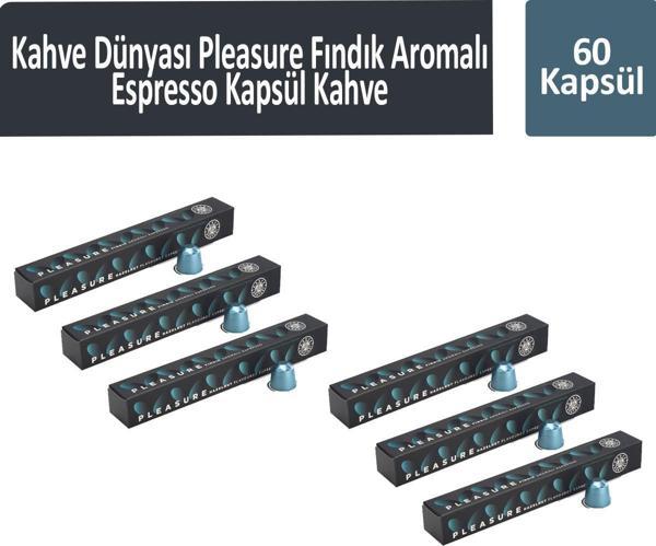 Kahve Dünyası Pleasure Fındık Aromalı Espresso Kapsül Kahve 60 Kapsül - Image 1