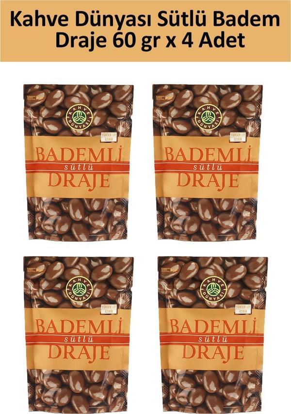 Kahve Dünyası SÜTLÜ BADEM DRAJE 60 GR x 4 Adet - Image 1
