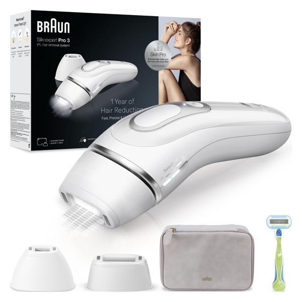 Braun Ipl Silk·Expert Pro 3, Evde Tüy Alma, Çanta, Venus Tıraş Makinesi, 2 Başlık İle, Pl3132 - Image 1