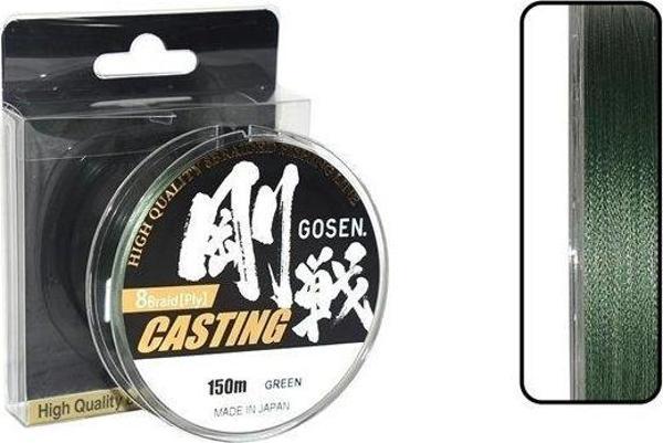 Gosen W8 Casting 150 MT Yeşil Ren İp Misina  - Image 1