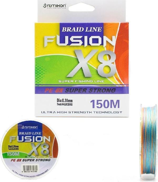 Remixon Fusion 150M X8 Multi Color İp Misina - Image 1