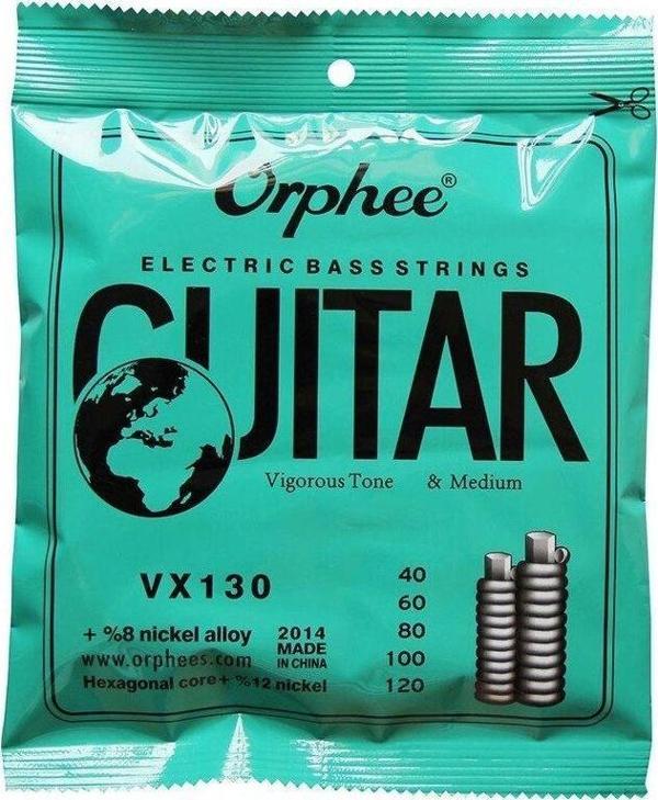 VX130 Bas Gitar Teli 5 Telli (.040 .060 .080 .100 .120) Hexagonal Core Steel Nickel Alloy - Image 1