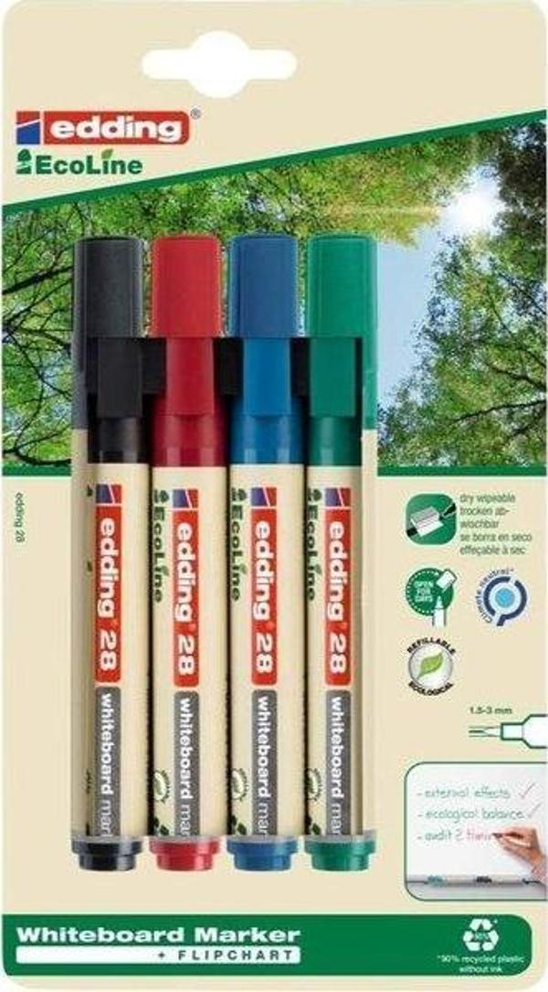 Edding 28 Ecoline 4'lü Tahta Kalemi Seti - Image 1