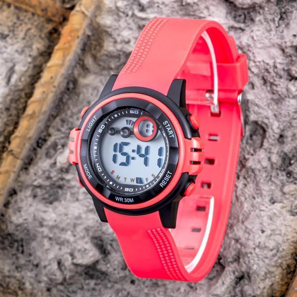 Çocuk Kol Saati 3 Atm Su Geçirmez Dijital Alarm Takvim Kronometre Unisex Led Saat ST-304392 - Image 1