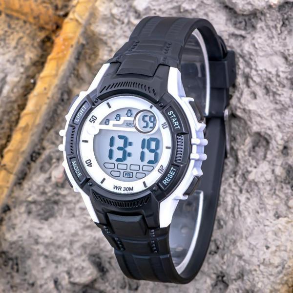 3 Atm Su Geçirmez Kız / Erkek Çocuk Kol Saati Alarmlı Işıklı Kronometre Unisex ST-304395 - Image 1