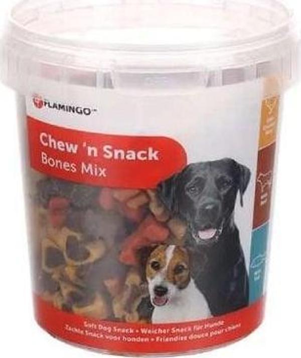 Flamingo Chewn Bones Mix Kuzulu Sığırlı ve Balıklı Köpek Bisküvisi 500 Gr - Image 1