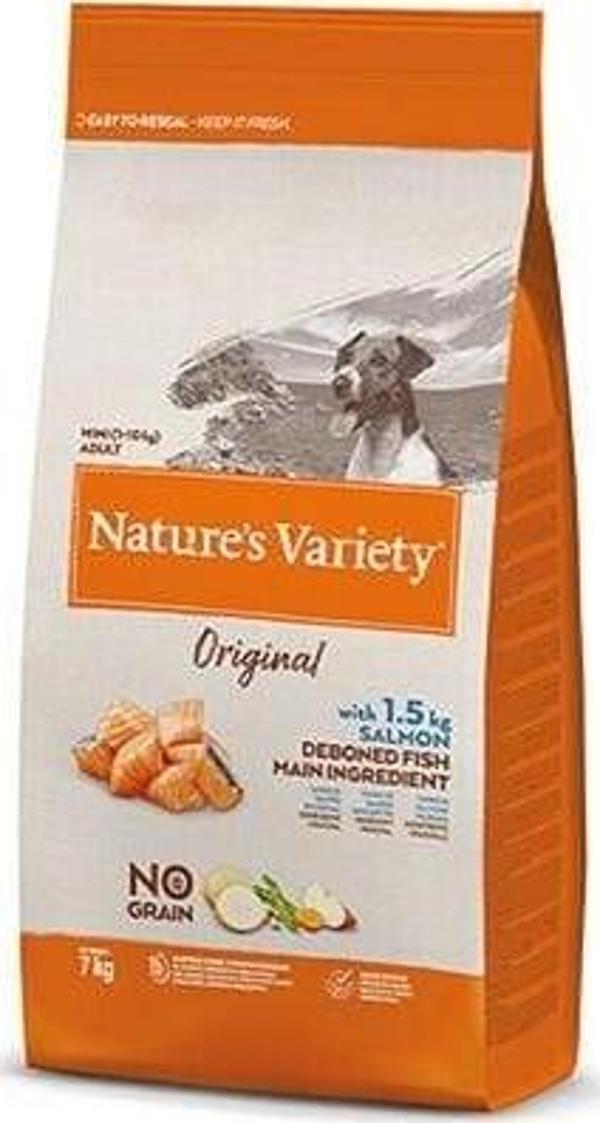 Nature's Variety Somonlu Tahılsız Yetişkin Küçük Irk Köpek Maması 7 Kg - Image 1