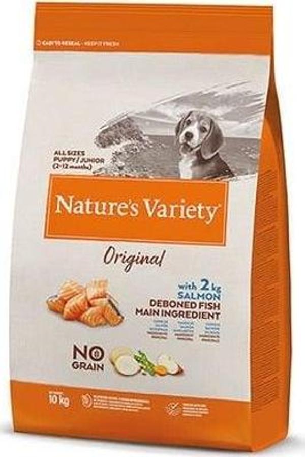 Nature's Variety Puppy Tahılsız Somonlu Yavru Köpek Maması 10 Kg - Image 1