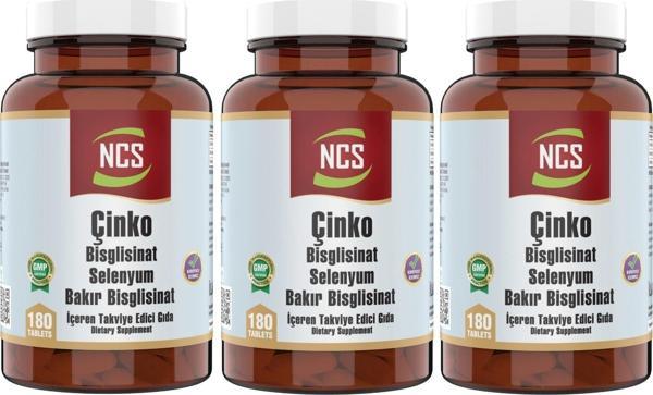 Ncs Çinko Bisglisinat   Bakır Selenium 180 Tablet Zinc - Image 1