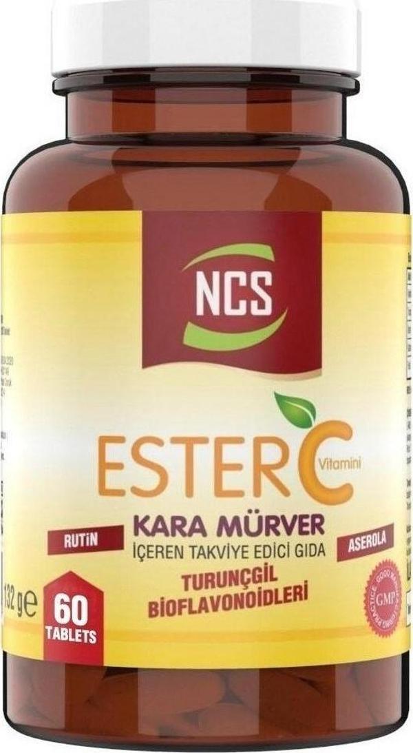 Ncs Ester C Vitamini 1000 Mg Kara Mürver  Vitamin C 60 Tablet - Image 1